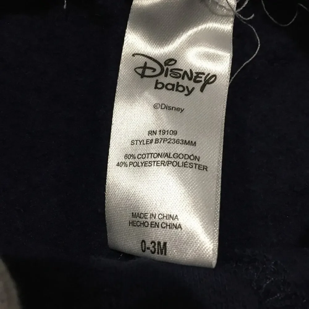 Baby Boy Mickey Mouse Pants sz 0-3 m Baby Sweat Pants Disney